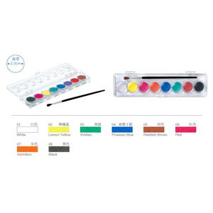 雄獅 粉餅水彩(多款)12色,  雄獅 粉餅水彩(多款)12色