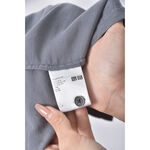 (2XL) uniqlo質感亞麻素面灰色短袖上衣二手衣, , large