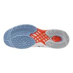 Mizuno Wave Claw 3 男女 羽球鞋 寬楦 室內運動 支撐 抗扭 瞬移 白 水藍 [71GA244325], , large