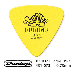 Jim Dunlop Tortex Triangle 431R 0.73mm Pick (三片、十片組)【敦煌樂器】