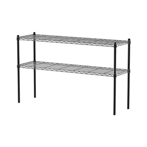 【Y HOUSE】120x35x75公分 輕型兩層鐵架 鐵力士架 層架-烤漆黑