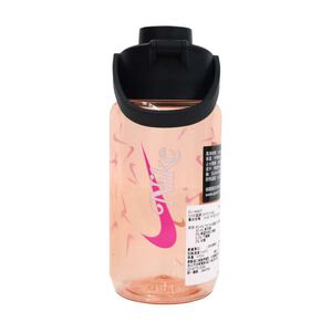 NIKE TR RECHARGE 大口徑水壺16OZ/470ml GRAPHIC 運動水瓶 隨身杯 可機洗 防漏 橘粉