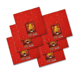 天成筆墨莊 春聯紙 一字春聯 灑金紙 手工宣紙 17X17CMX7張入X6包 /組 4716608995612, , large