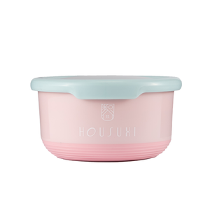 HOUSUXI 不鏽鋼雙層隔熱碗 1200ml