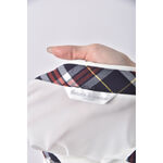 (M) kinloch anderson質感格紋白色長袖上衣二手衣, , large