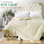 【Betrise】 Single - Premium 100% Combed Cotton Tencel Anti-sneezy Antibacterial Winter Quilt (5 x 7 feet - Made in Taiwan), , large