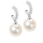 【MORELLATO】Perla 925 純銀典雅珍珠吊墜耳環 SANH03, , large