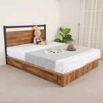 【Homelike】喜家居單人3.5尺三抽屜床組(積層木)(2228), , large