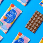 Milk chocolate with salted caramel,25g, , large