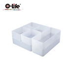 【O-Life】B-016 stacking storage box-black 5-piece set, , large
