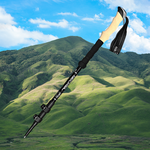輕量可拆式登山杖【4色可選】 鋁合金 240G 外鎖式 可拆式 110cm 135cm EVA手柄 登山 碳鋼杖尖 擋泥盤 尼龍腕帶, , large