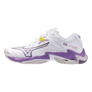 Mizuno Wave Lightning Z8 男女 排球鞋 羽球鞋 室內運動 抓地 白 紫 [V1GC240010]
