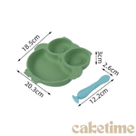 Silicone Baby Plate with Suction, Owl Shape Suction Plate, , large