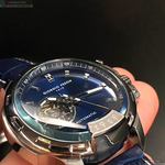 [星晴錶業]GiorgioFedon1919手錶,46mm,GF00008寶藍色錶面銀錶殼寶藍真皮皮革錶帶款, , large