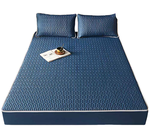 HABABY Huan'an Home Furnishings [Gift Set] Bed Sheet Latex Cooling Mat, Standard Double Size, Mysterious Blue, , large