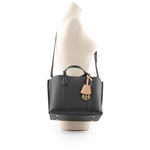 Tory Burch Perry 荔枝皮革三層小托特包/黑色, , large