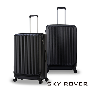 【PANTHEON PLAZA】展示品限量出清 SKY ROVER CRYSTAL 19吋 璀璨晶鑽 前開式可擴充拉鍊硬殼行李箱 SRI-1808SF 紫水晶