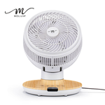 MOLIJIA M187 Fully Automatic DC Inverter Brushless Circulating Fan - 9-inch - White Wood Grain / Desktop / DC Fan, , large
