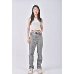 (2XL) hang ten高腰丹寧牛仔質感灰色長褲二手衣, , large