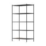 【Y HOUSE】120x60x210cm 5-layer hole-free iron plate storage rack rack iron rack - black paint, , large