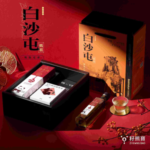 [籽熊寶茶油]白沙屯媽祖 媽保安康禮盒 鮮果鮮榨山茶油245ml * 1瓶+1886果川琥珀蘋果茶2g * 10包