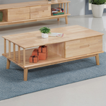 【Hampton 漢汀堡】巴特圓棍橡膠實木大茶几, , large