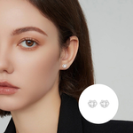 S999純銀鋯石如意平安鎖耳釘款耳環附馬卡收納盒, , large