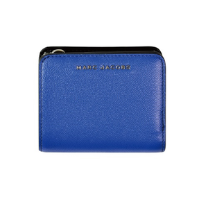平行輸入【MARC JACOBS 馬克賈伯】LOGO短夾 零錢款 寶藍