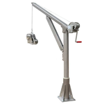 WIN五金 松盈牌 DC7020 小金剛吊架 白鐵吊架 手搖捲揚機 白鐵鋼索 360&deg;旋轉 吊掛設備 工地必備 吊貨架, , large