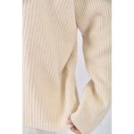 (F) niceioi質感高領白色長袖上衣二手衣, , large