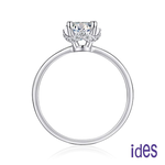 [ides愛蒂思] 情人送禮 日系設計款50分F/VS1頂級3EX車工鑽石戒指結婚戒/優雅四爪  (戒圍請於訂單備註), , large
