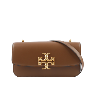 TORY BURCH Eleanor 大標誌長型翻蓋小款二用包/駝色