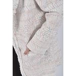 (XL) petit camelia厚磅長版白色綁帶外套二手衣, , large