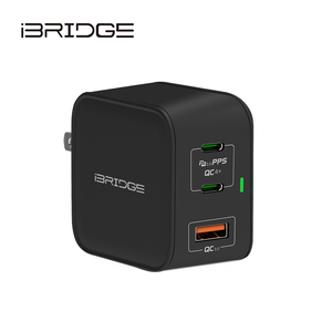 iBRIDGE GaN 65W 3Ports充電器-黑