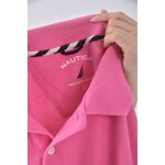 (L) nautica質感棉質純棉粉色短袖上衣二手衣, , large