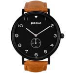 【PICONO】SPY S collection leather strap watch-Black / YS-7201, , large