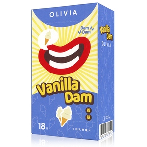 【OLIVIA奧莉維亞】天然乳膠口交膜片-香草18片