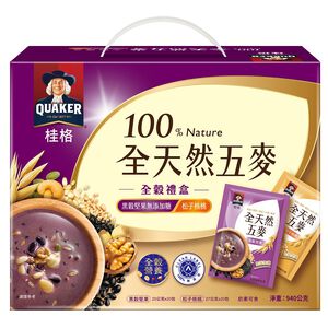 【限量】桂格全天然五麥全穀禮盒940g(無提袋)