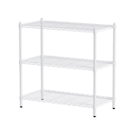 【Y HOUSE】90x45x90cm Lightweight Three-layer Iron Rack Iron Rack Shelf-Painted White, , large