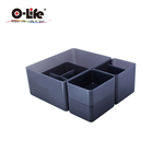 【O-Life】B-014 stacking storage box-white 5-piece set, , large