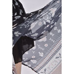 (S) 質感撞色開岔黑色長裙二手衣, , large