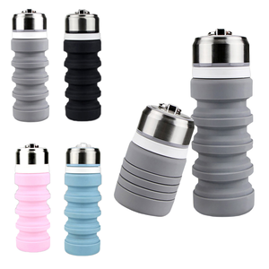 【Chuang Yi】Folding silicone sports water bottle