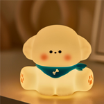 小奶狗拍拍燈 拍拍燈 拍拍燈 小夜燈 睡眠燈 捏捏燈 卡通陪睡燈 柔軟拍拍燈 交換禮物 生日禮物 聖誕節 畢業禮物, , large