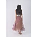 (S) show me love質感紡紗橘色長裙二手衣, , large