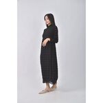 (S) st lu質感拼接黑色洋裝二手衣, , large