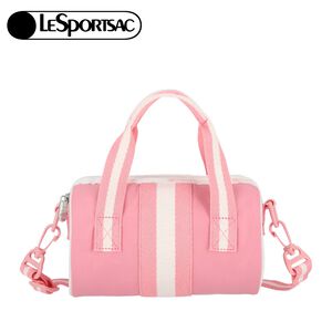 Lesportsac MINI ROLL BAG 迷你圓桶包 送禮推薦-滾邊花漾粉