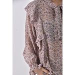 (S) pazzo質感綁帶紫色長袖上衣二手衣, , large