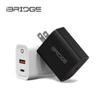 iBRIDGE PD30W雙孔快速充電器-黑, , large