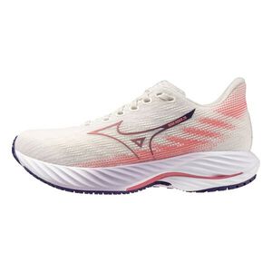 Mizuno Wave Rider 28 Sw 女 慢跑鞋 超寬楦 彈力 支撐 緩震 米 粉紫 [J1GD240675]