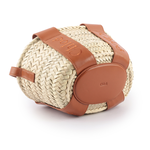 CHLOE' Chloe Sense 標誌刺繡牛皮編織小款二用包/焦糖色, , large